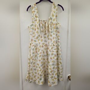 Jessica Simpson Lemon Floral Sundress – Size XL